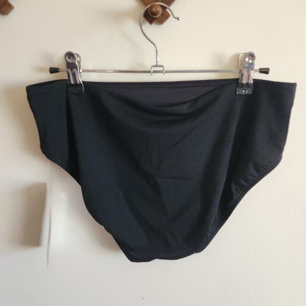NWT Athleta Black High-Waist Swim Bottoms Bikini Clean Medium M - Picture 5 of 6